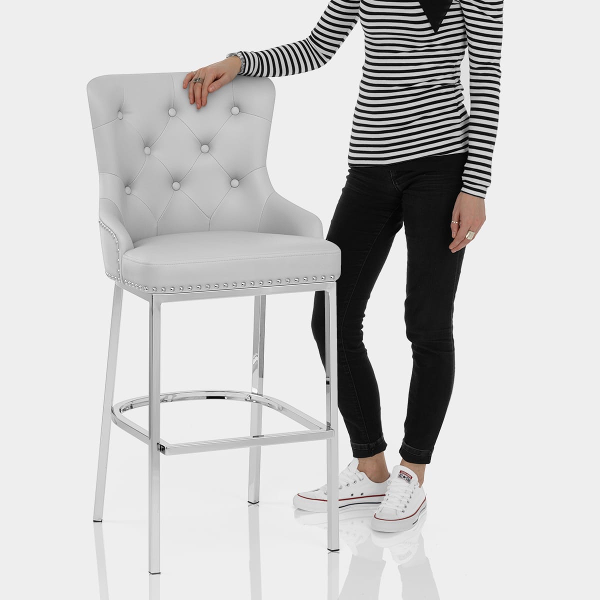 Grange Bar Stool Grey Features Image