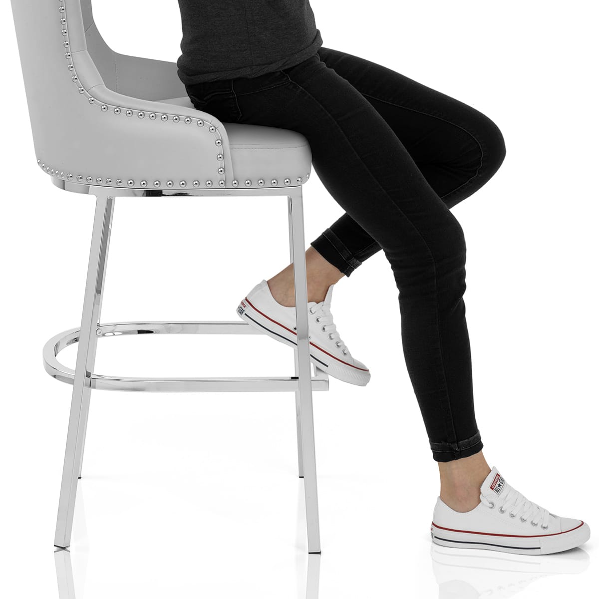 Grange Bar Stool Grey Frame Image