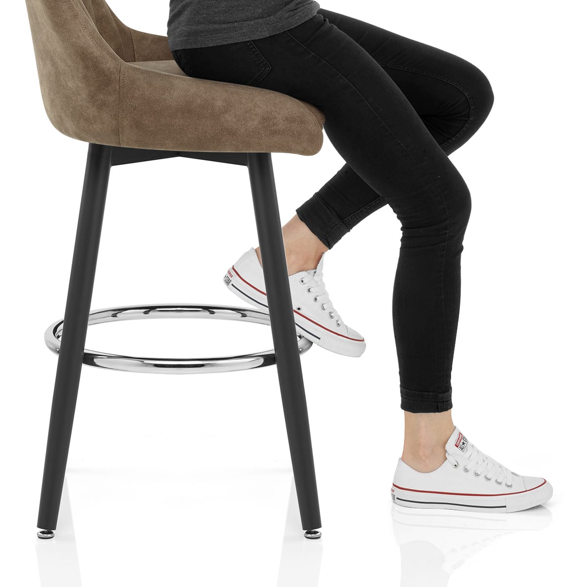 Hamilton Bar Stool Antique Brown Frame Image