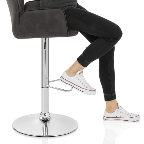 Harvard Bar Stool Charcoal Frame Image