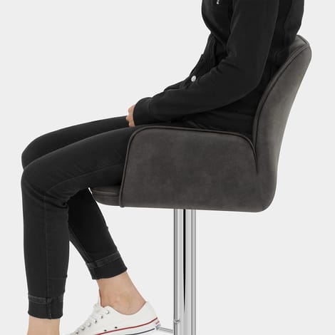 Harvard Bar Stool Charcoal Seat Image