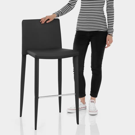 Healey Kitchen Stool Black Features Image