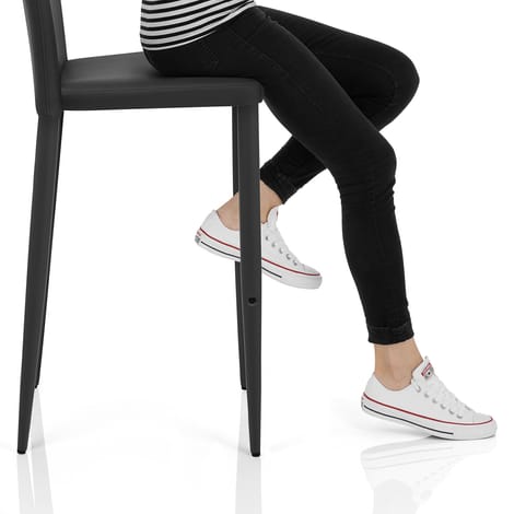Healey Kitchen Stool Black Frame Image
