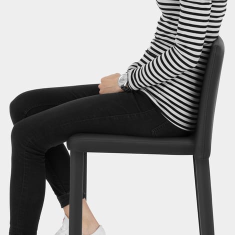 Healey Kitchen Stool Black Seat Image