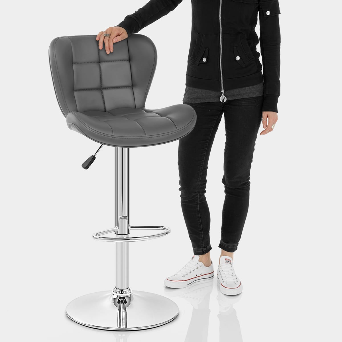 Houston Bar Stool Grey Features Image