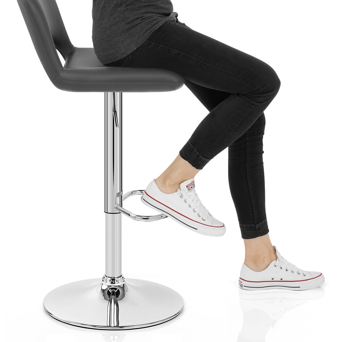 Hugo Bar Stool Grey Frame Image