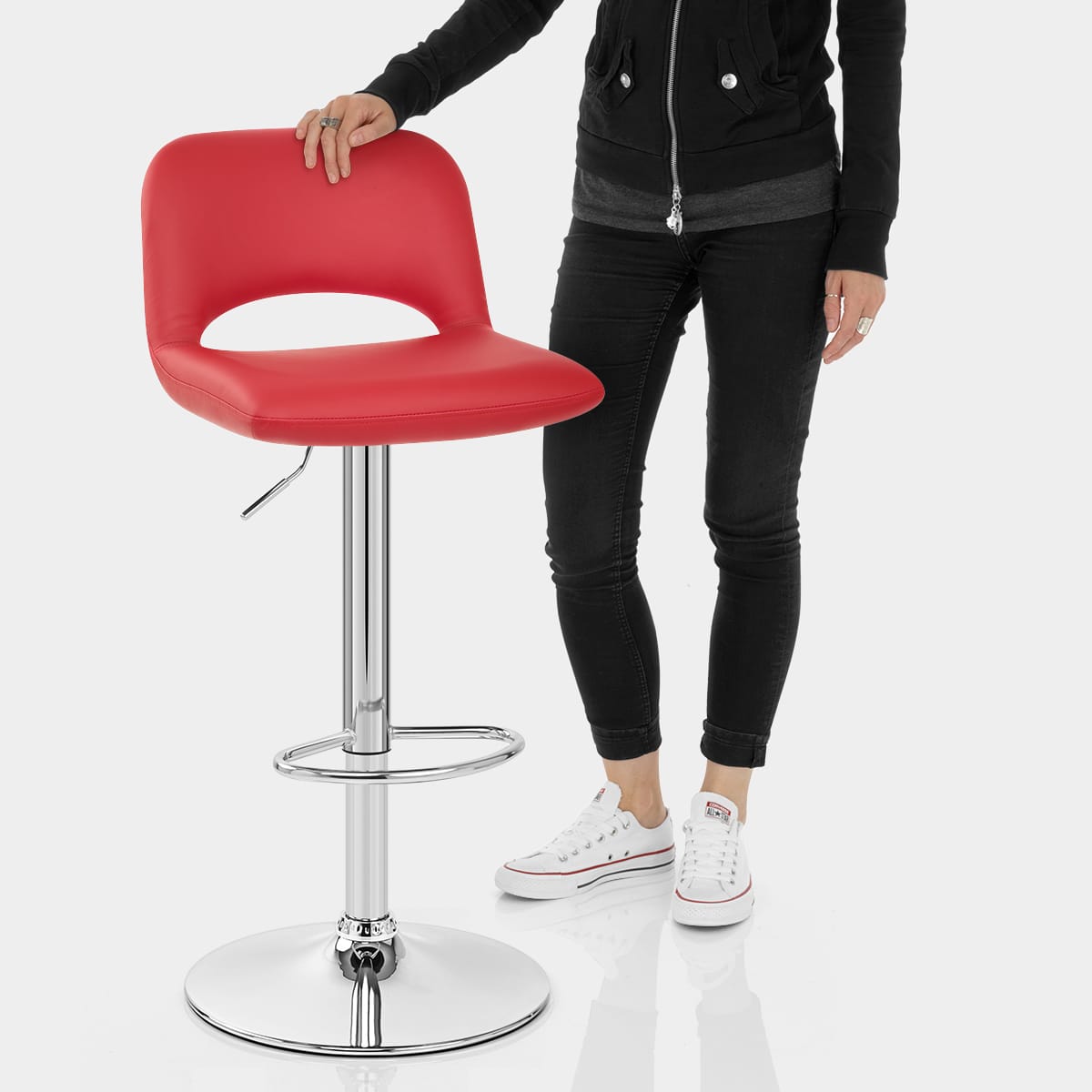 Hugo Bar Stool Red Features Image