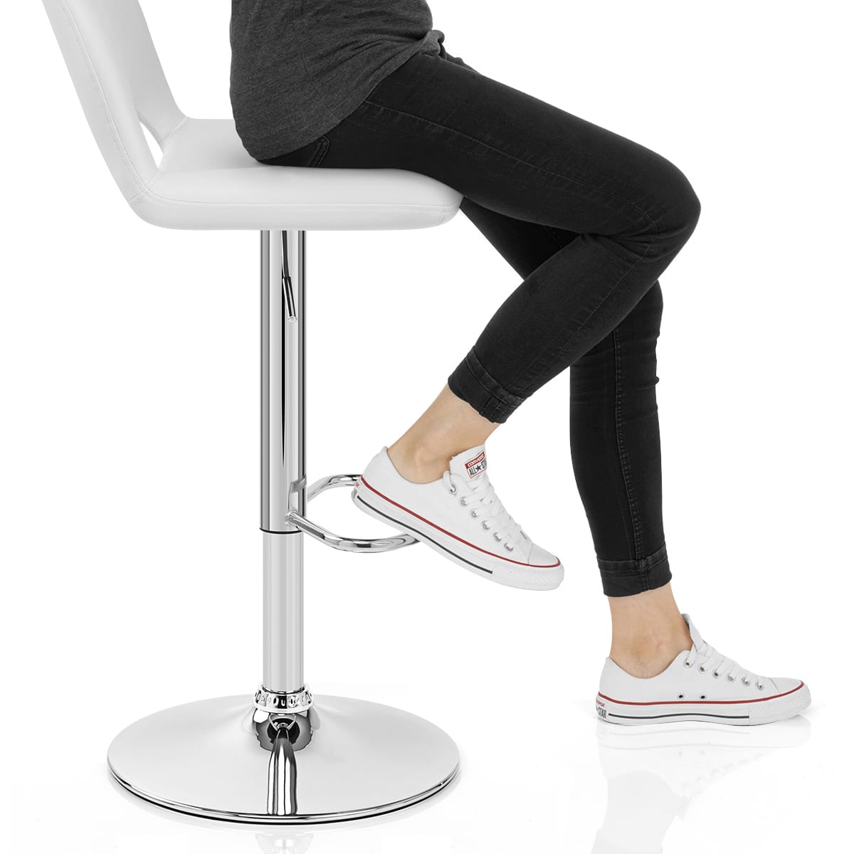 Hugo Bar Stool White Frame Image