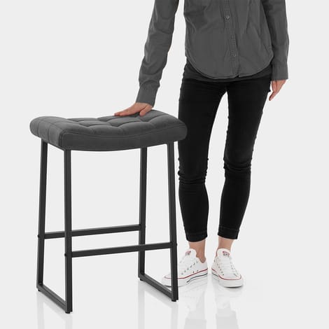 Jago Bar Stool Antique Black Features Image