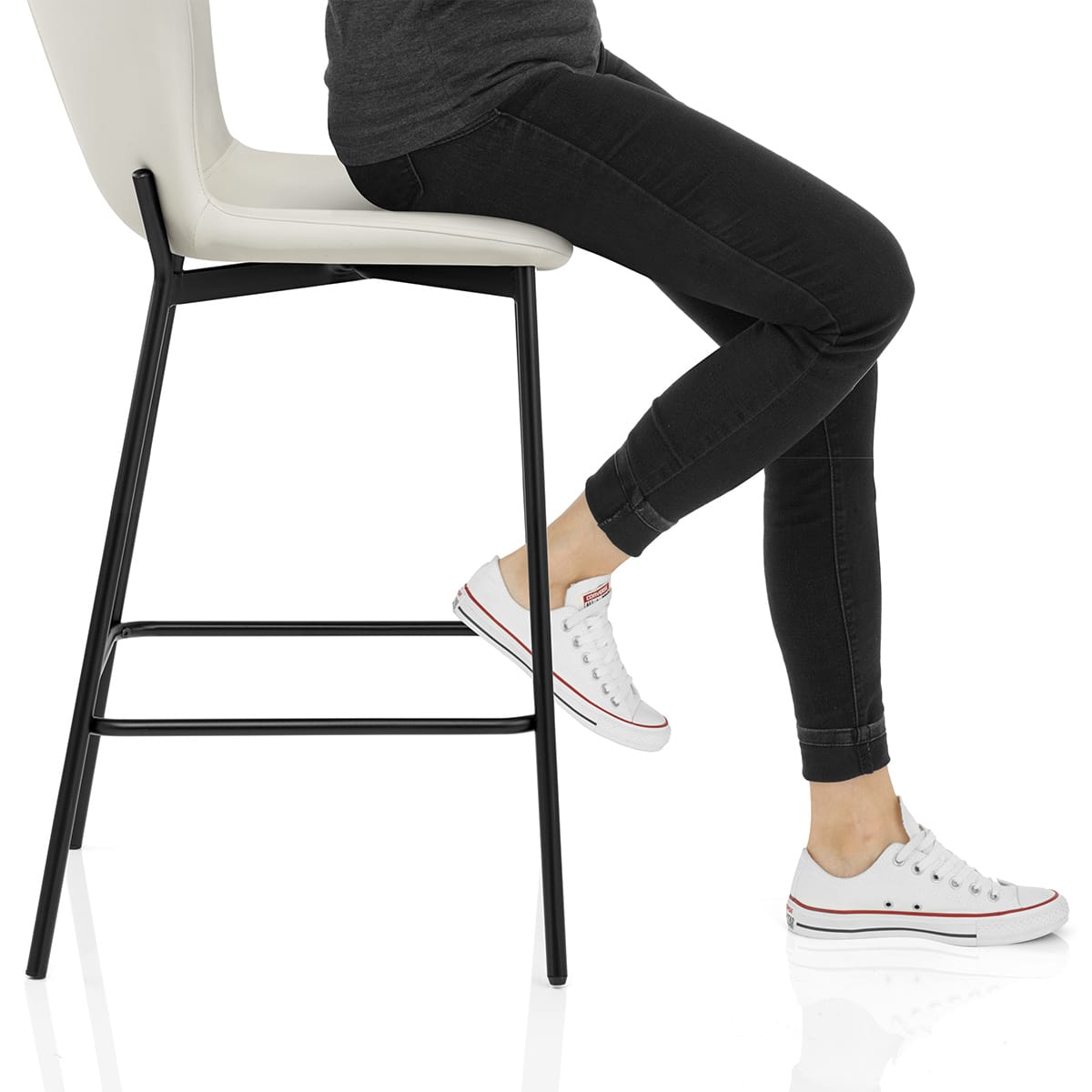 Jasmine Bar Stool Light Cream Frame Image