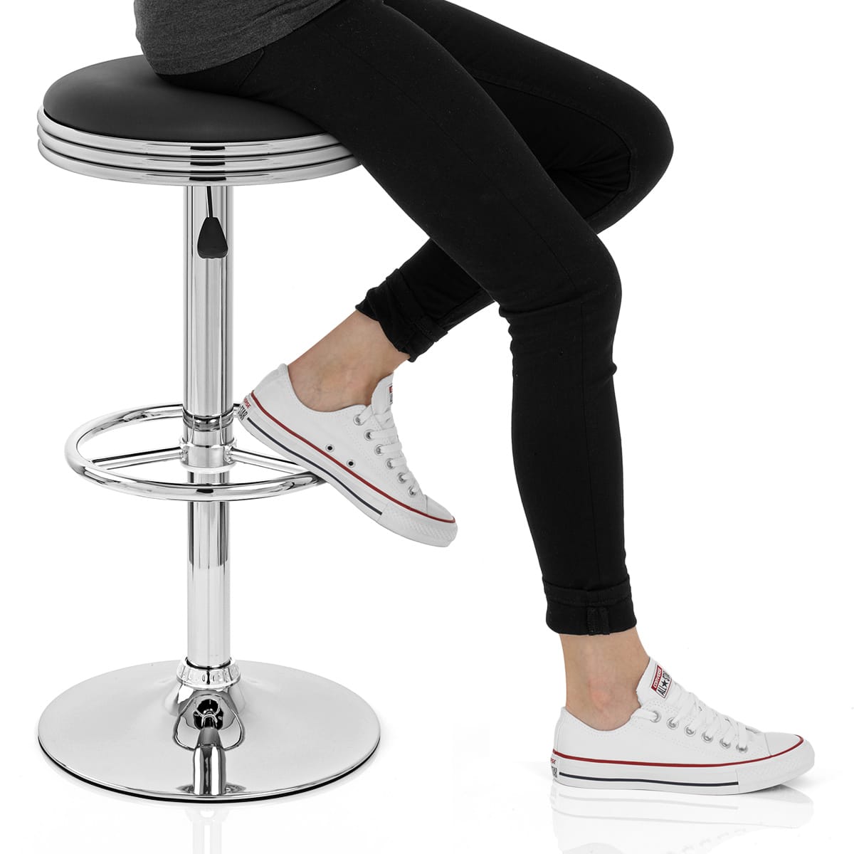 Java Diner Stool Black Frame Image
