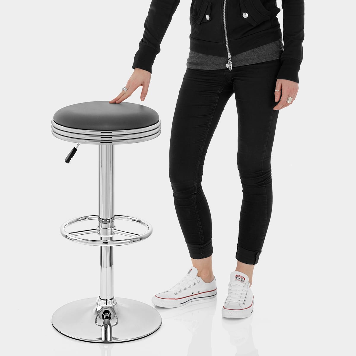 Java Bar Stool Grey Features Image