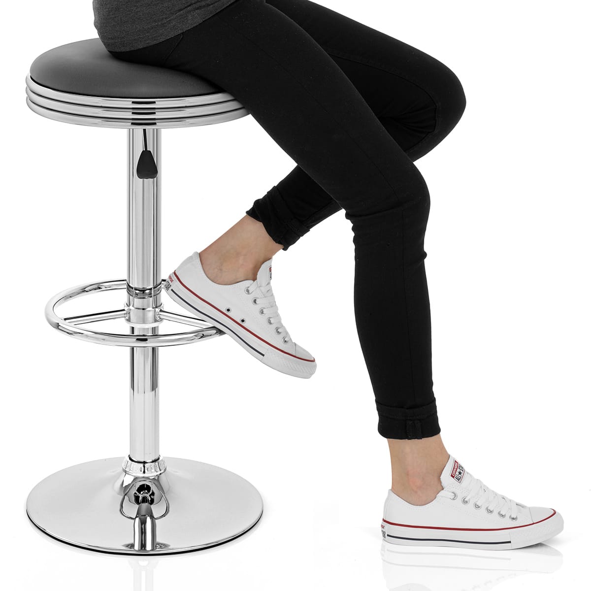 Java Bar Stool Grey Frame Image