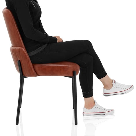 Juno Dining Chair Brown Frame Image