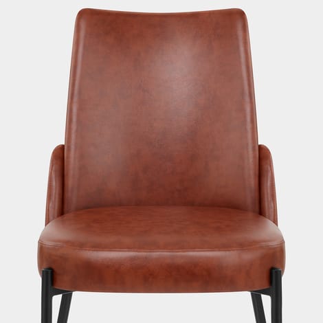 Juno Dining Chair Brown Seat Image