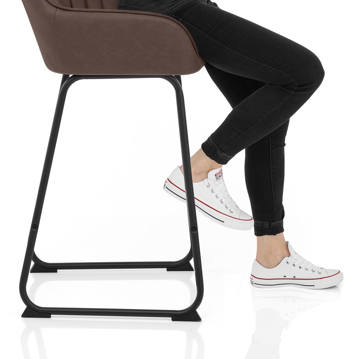 Kanto Bar Stool Brown Frame Image
