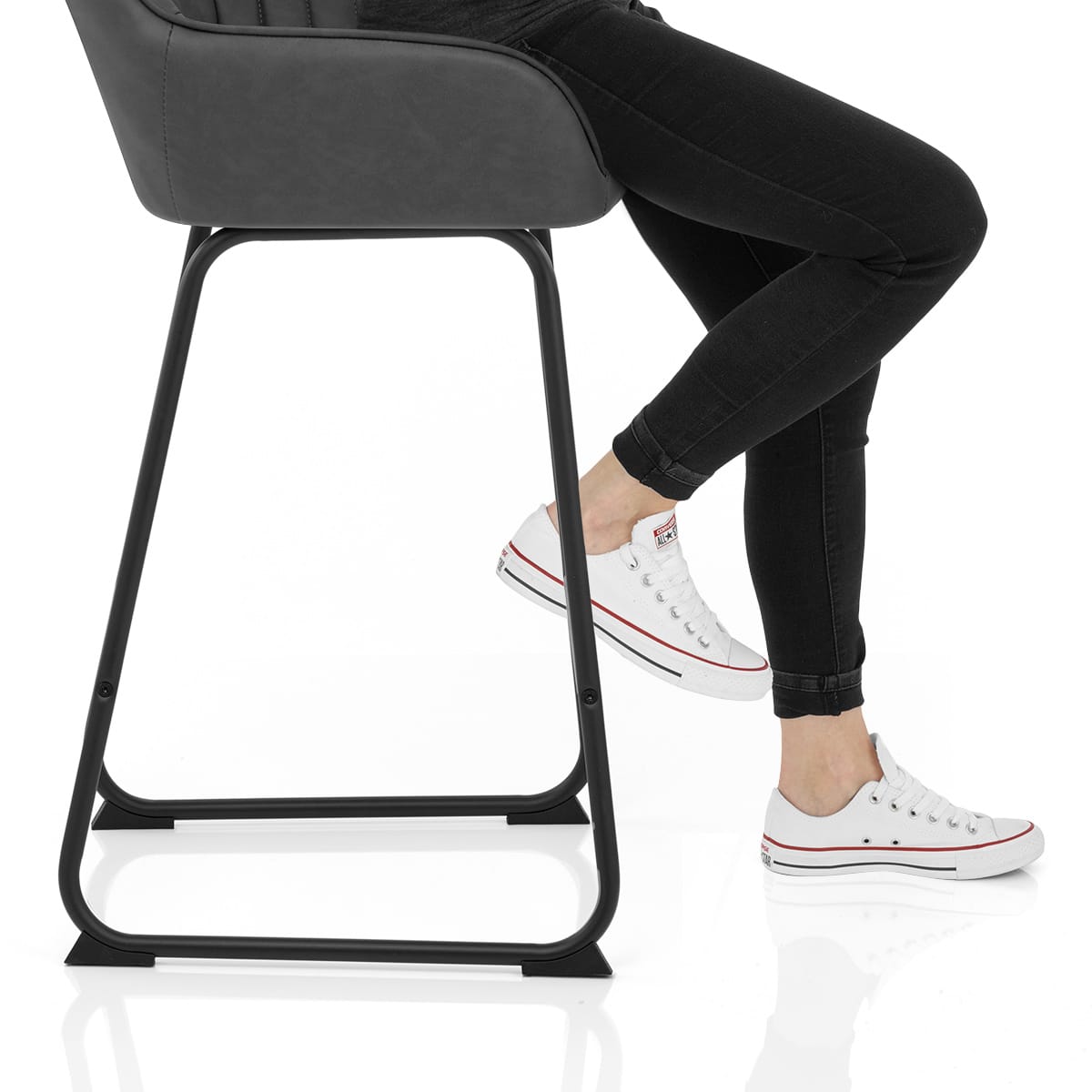 Kanto Bar Stool Charcoal Frame Image