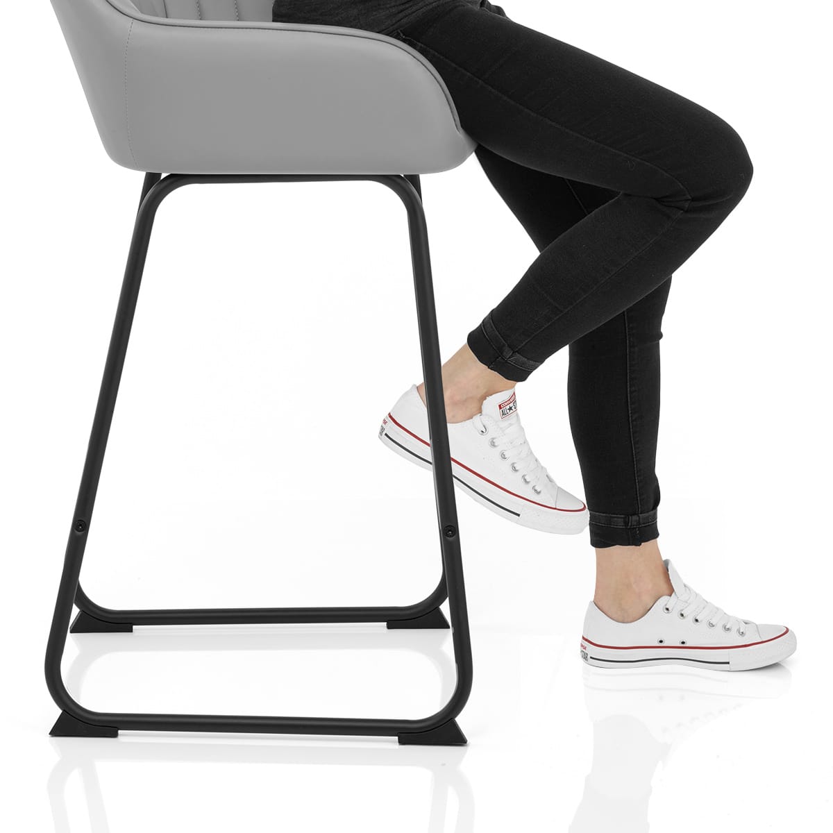 Kanto Bar Stool Light Grey Frame Image