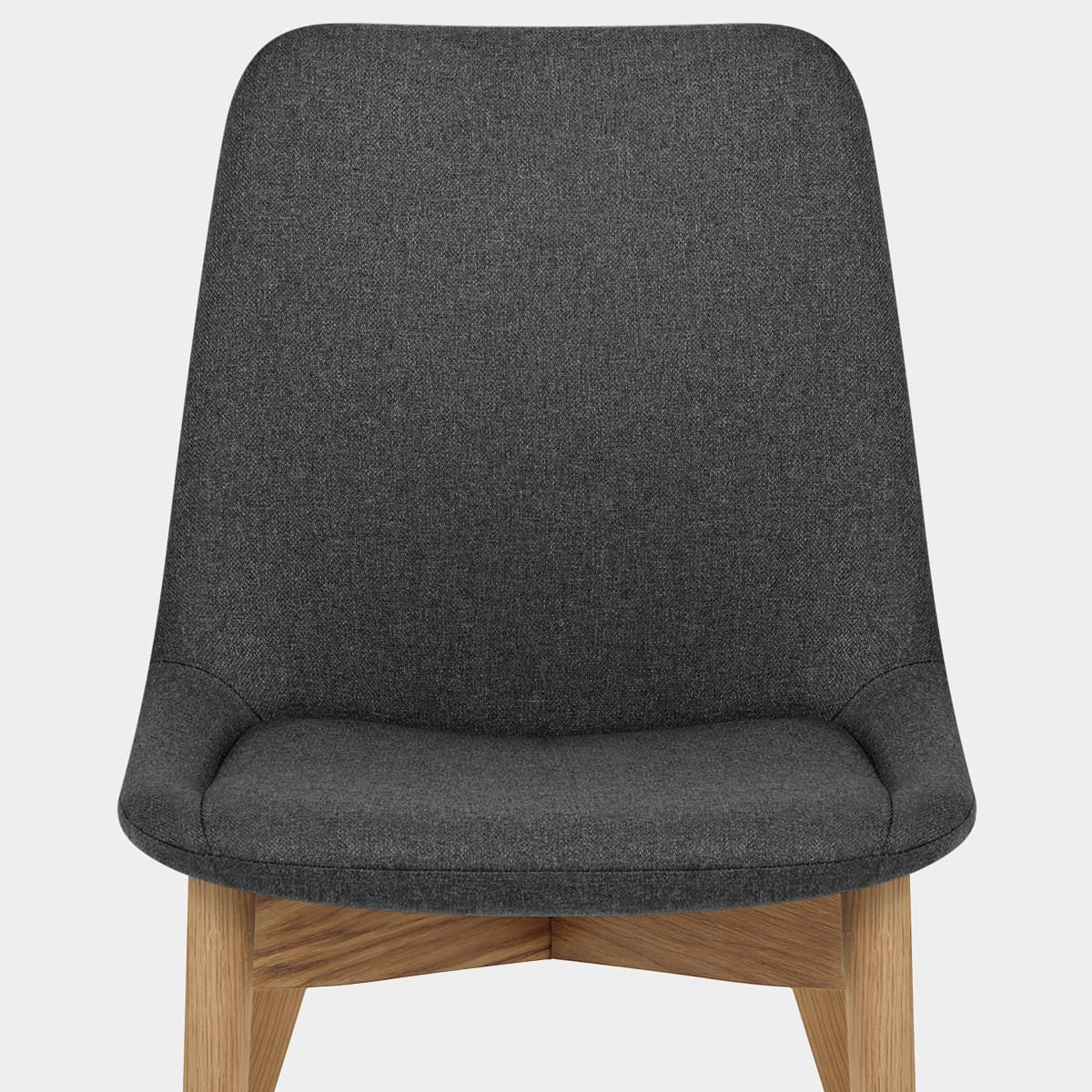 Kobe Dining Chair Oak & Charcoal Seat Image
