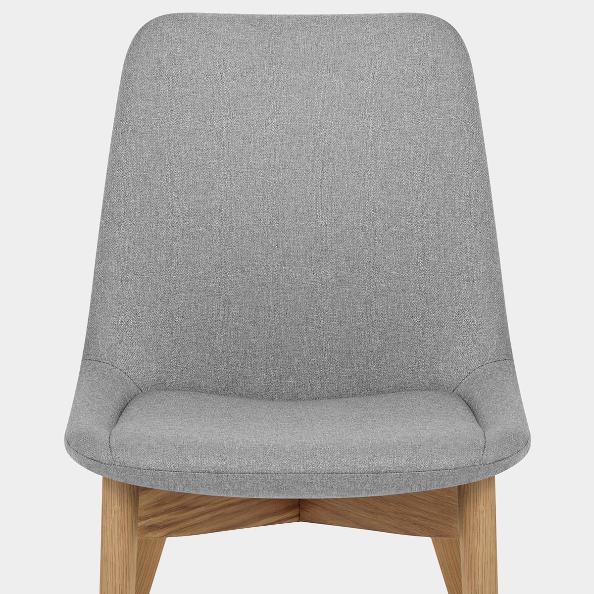 Kobe Dining Chair Oak & Light Grey Seat Image
