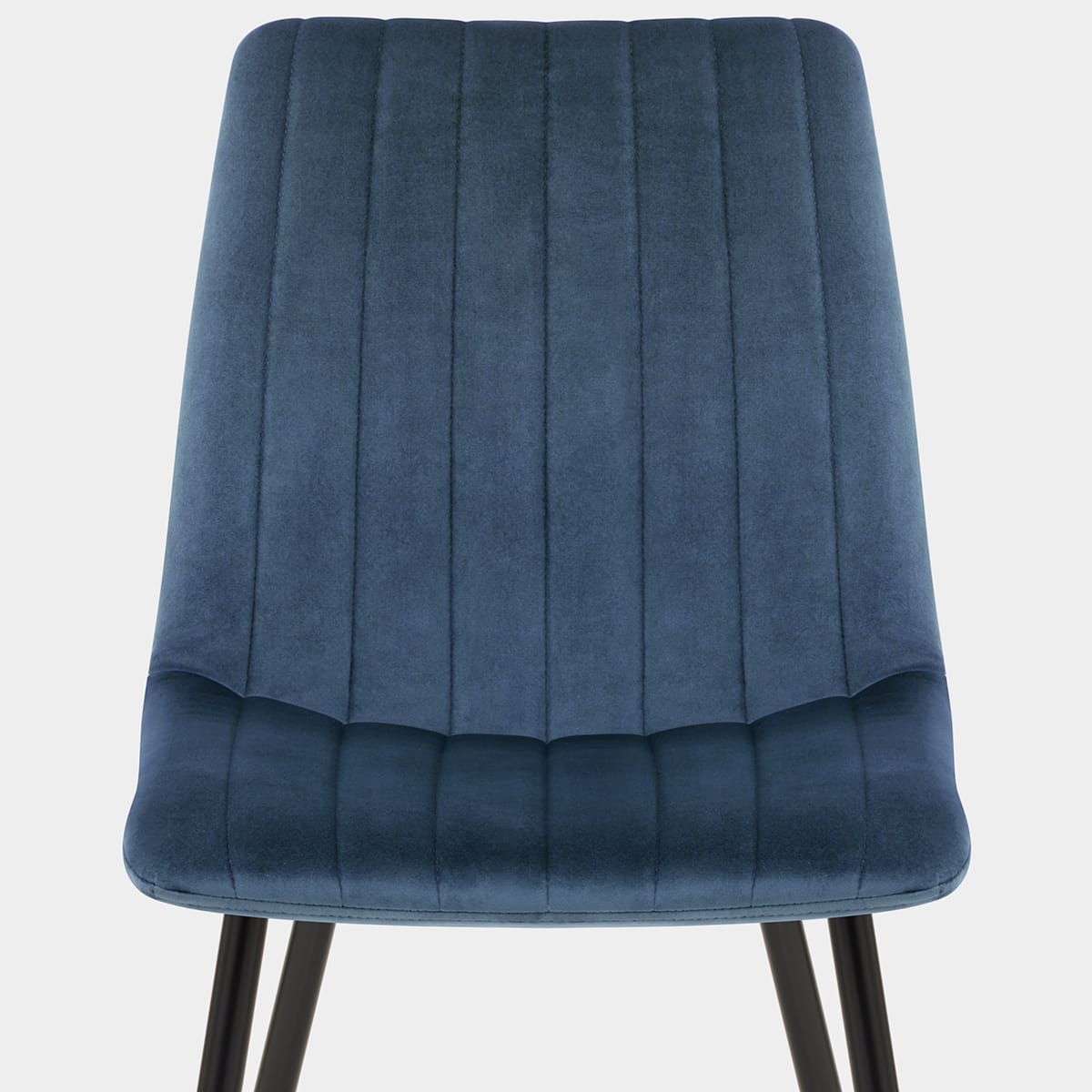 Lagos Dining Chair Blue Velvet Seat Image