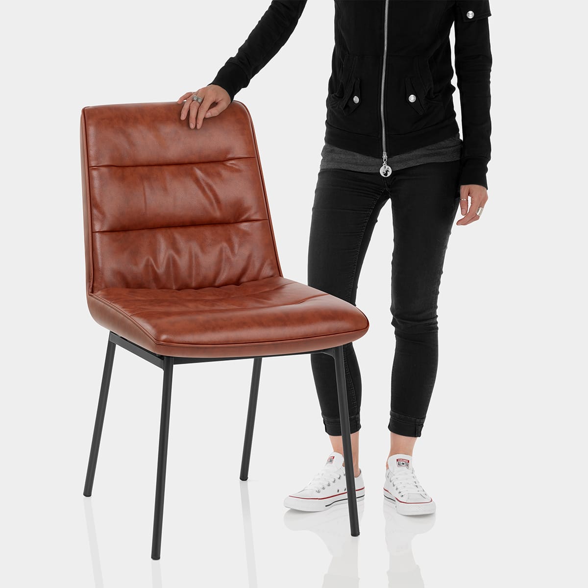 Lewis Dining Chair Brown Features Image