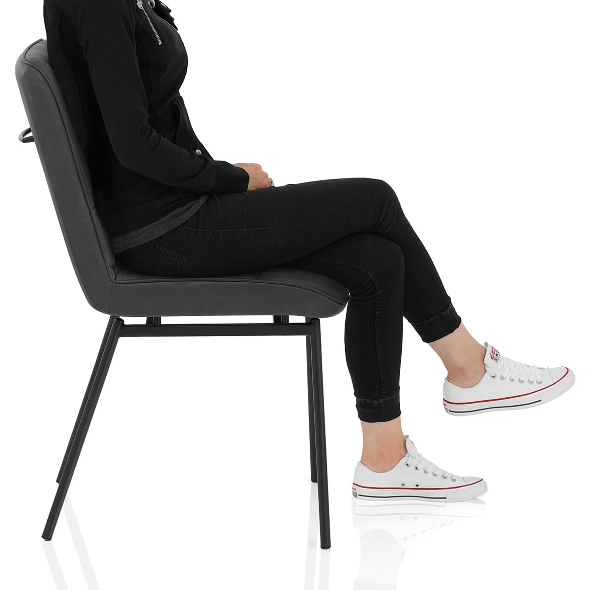 Lewis Dining Chair Charcoal Frame Image