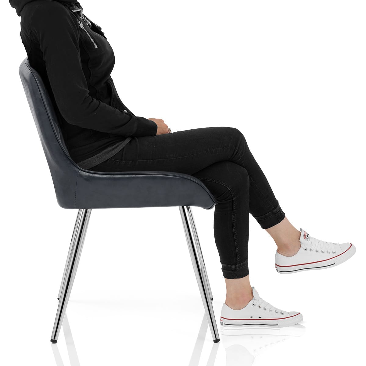 Lincoln Chrome Chair Antique Slate Frame Image