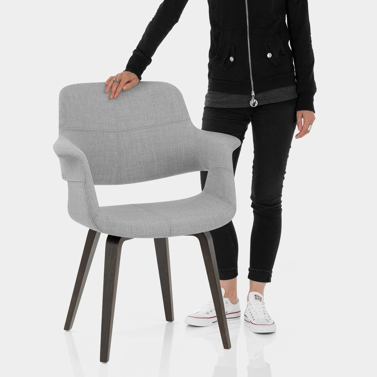 Lloyd Dining Chair Light Grey Features Image