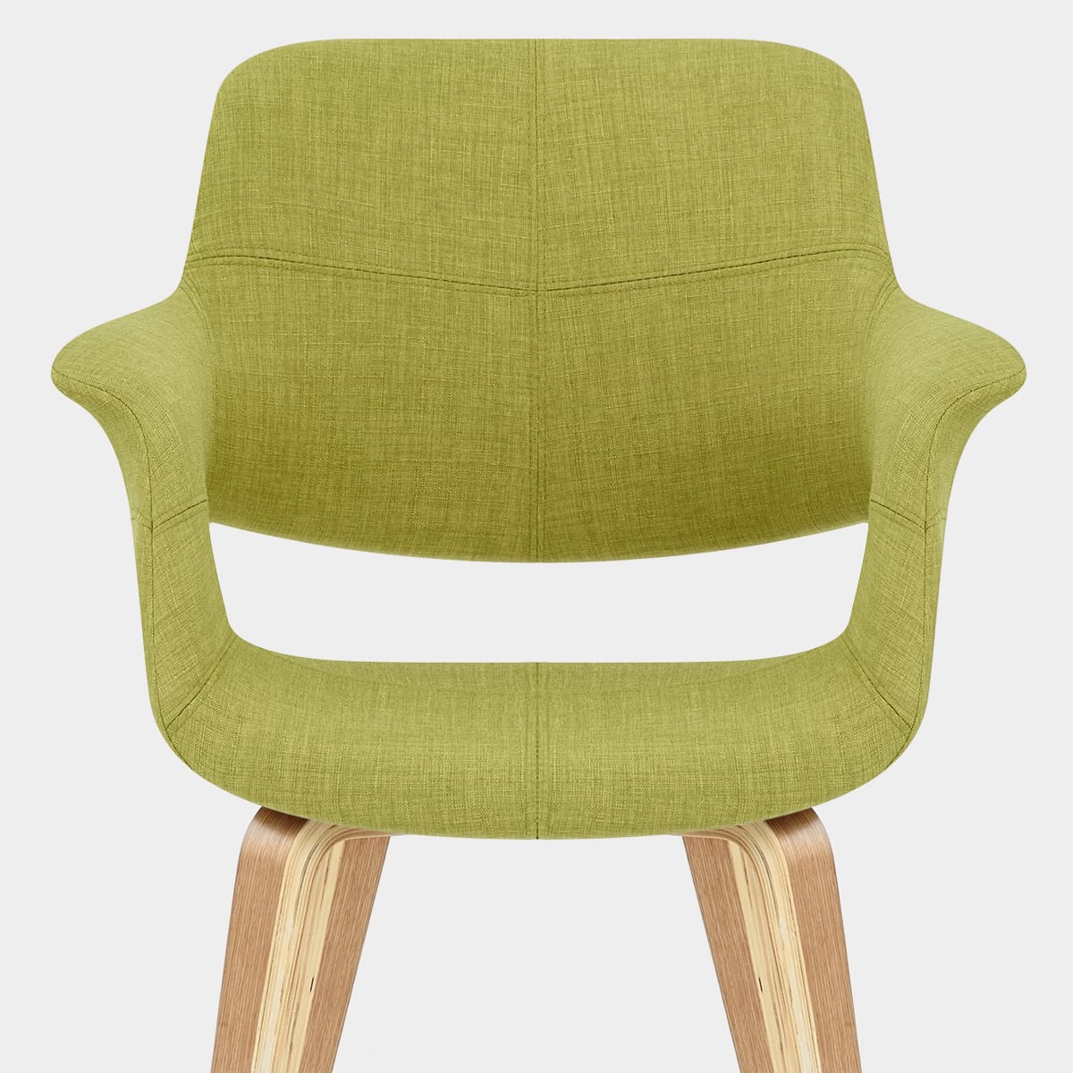 Lloyd Dining Chair Oak & Green Seat Image
