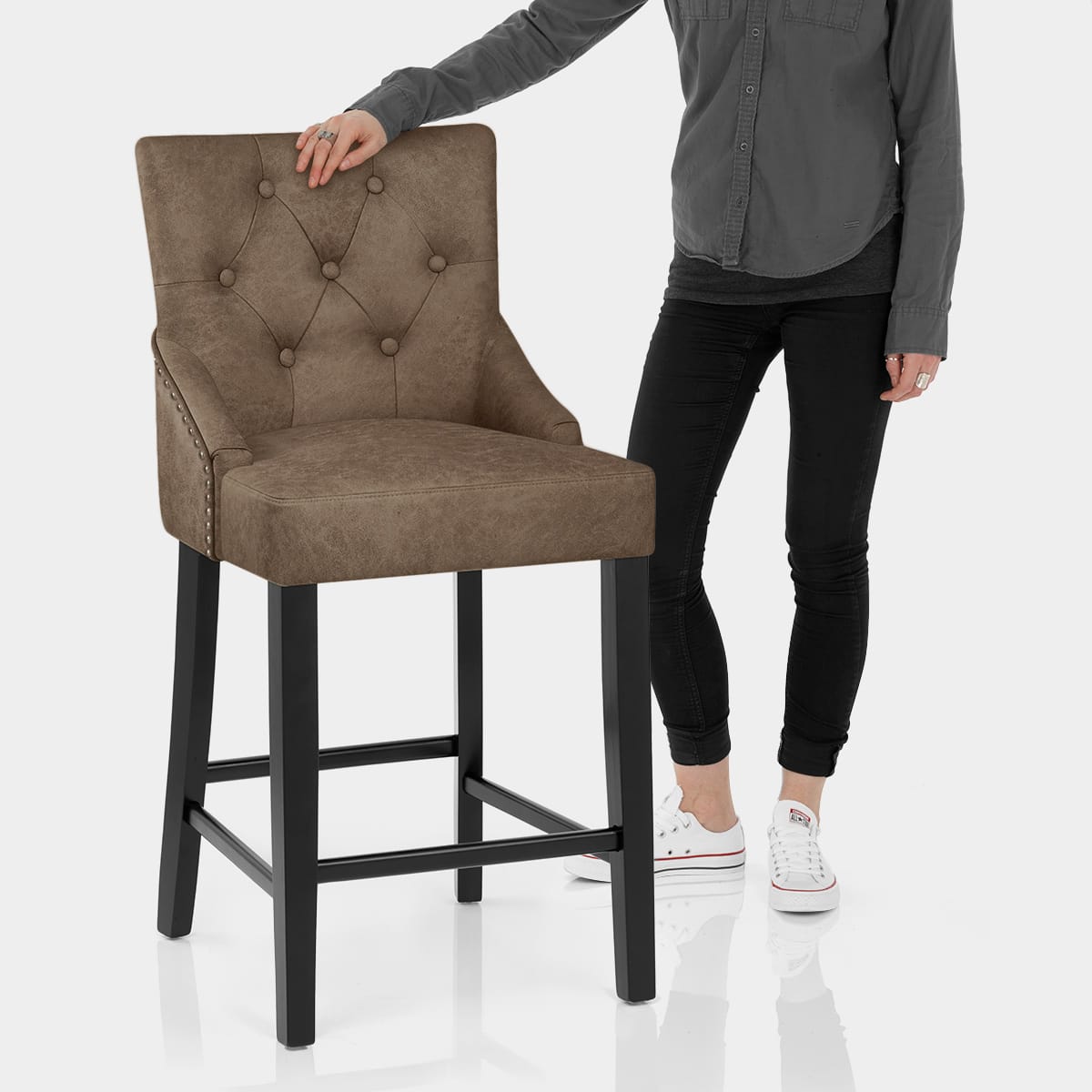 Loxley Stool Brown Features Image