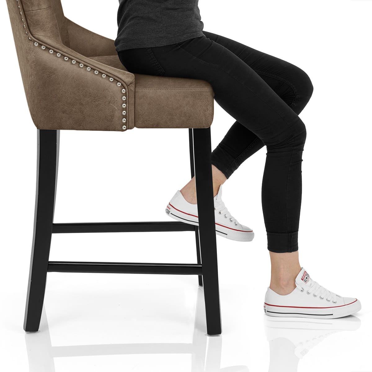 Loxley Stool Brown Frame Image