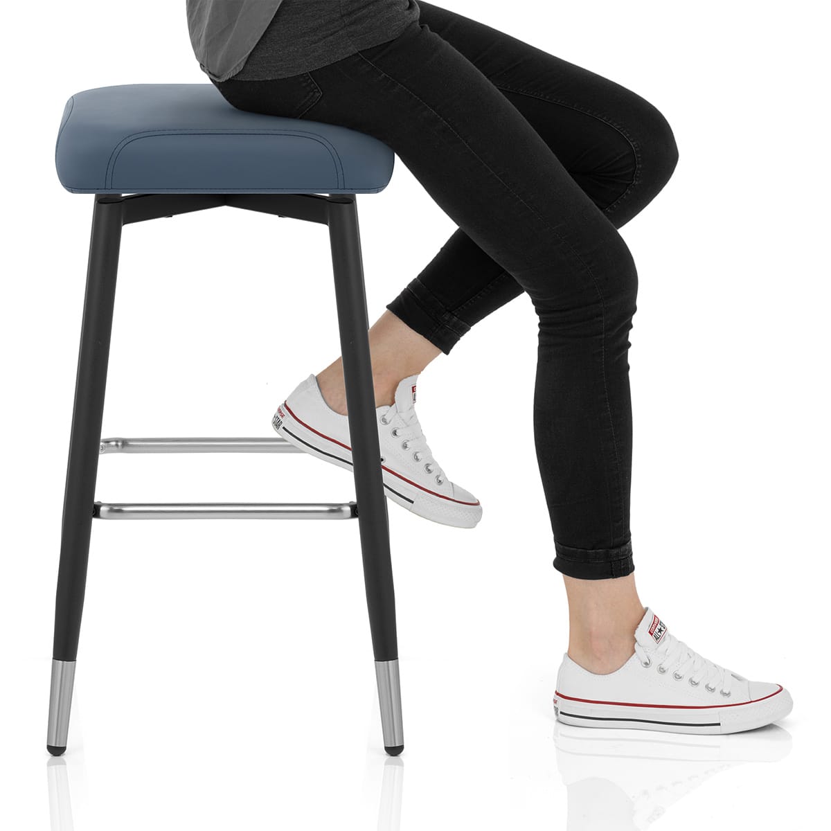 Luca Bar Stool Blue Frame Image