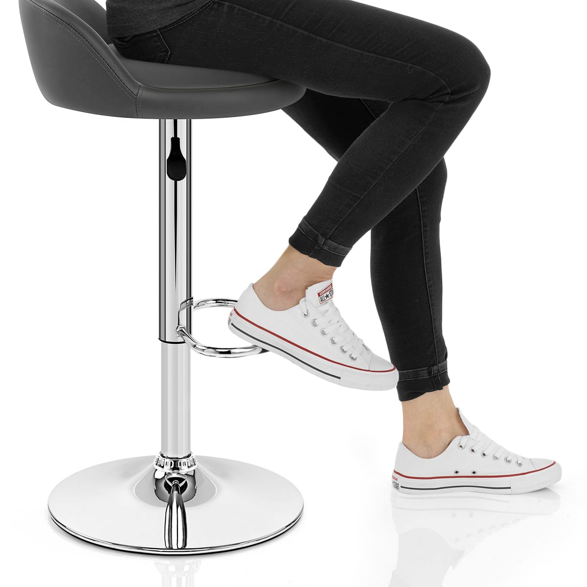 Lulu Bar Stool Grey Frame Image