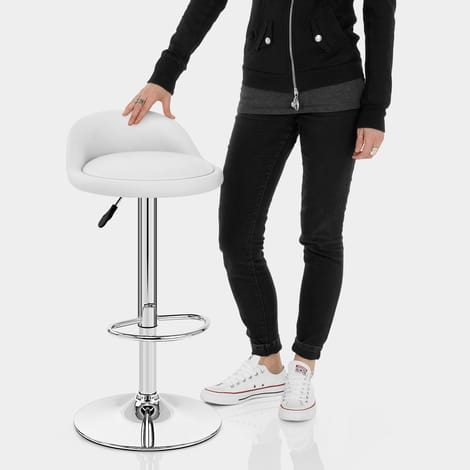 Lulu Bar Stool White Features Image