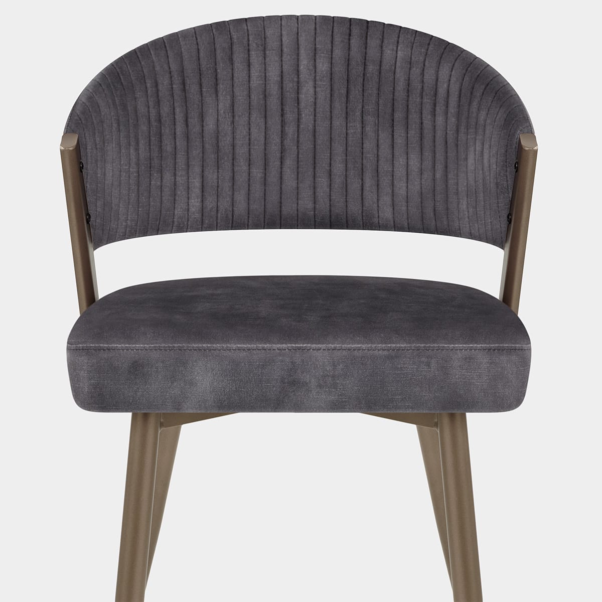 Lusso Dining Chair Black Velvet Seat Image