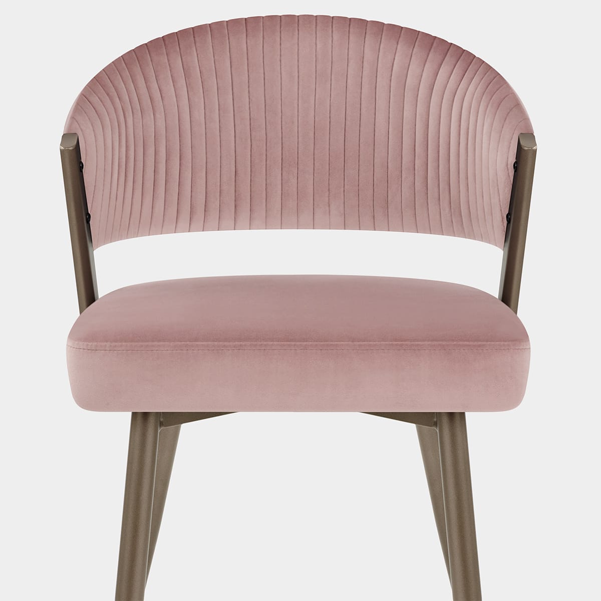 Lusso Dining Chair Pink Velvet Seat Image