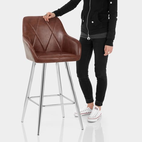 Mason Bar Stool Antique Brown Features Image