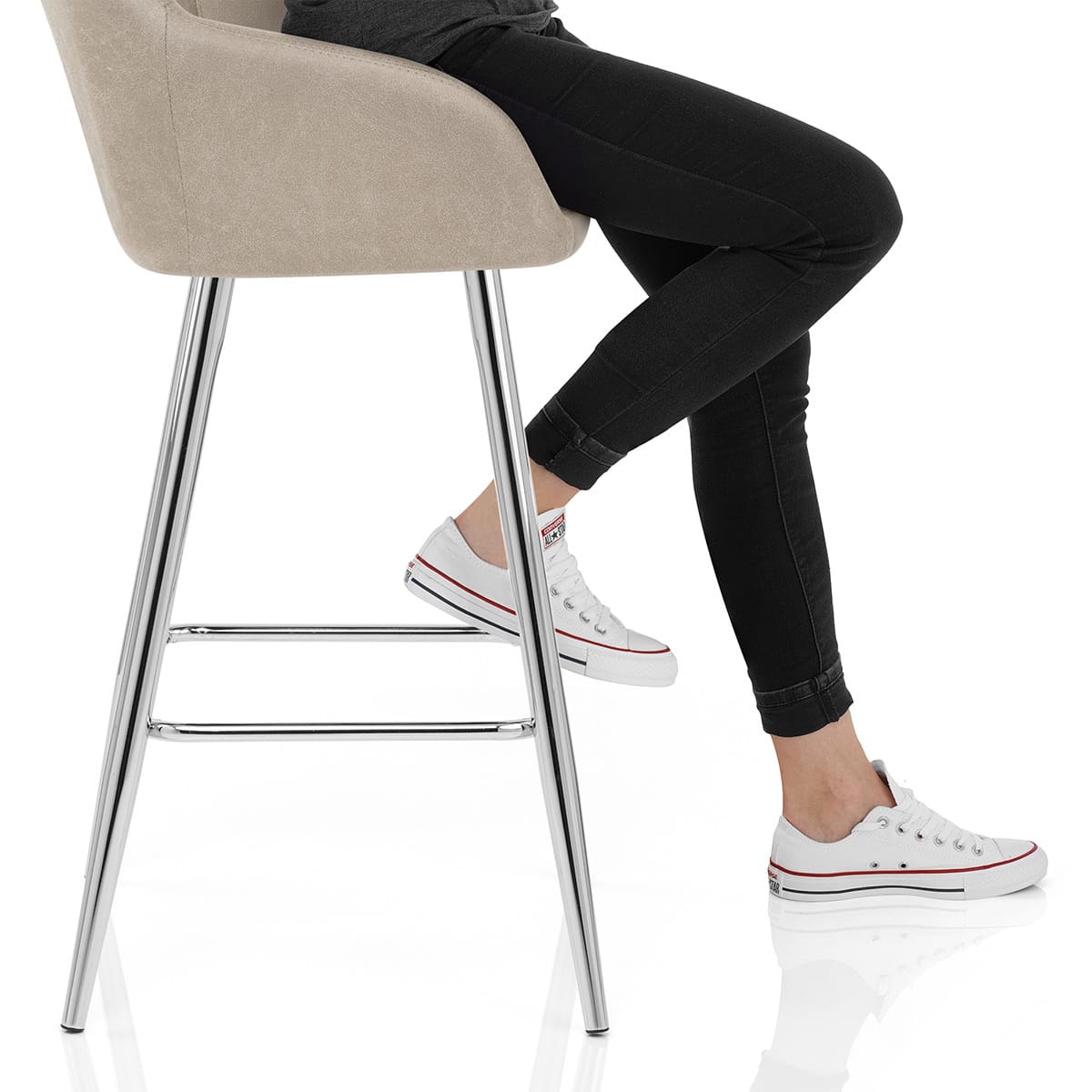 Mason Bar Stool Taupe Frame Image