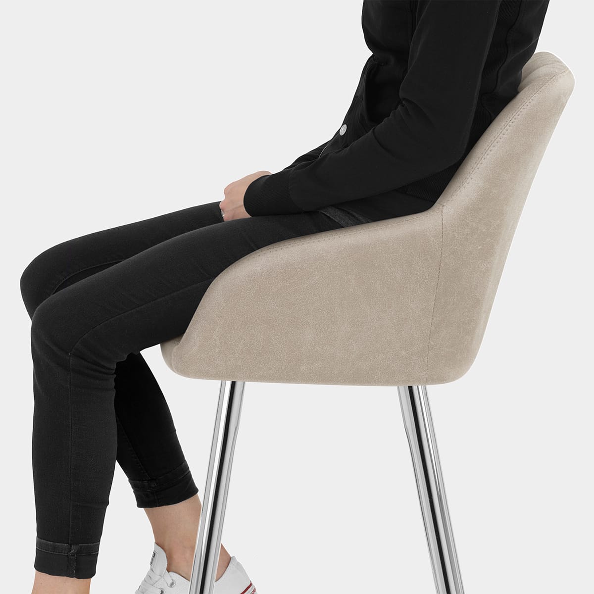 Mason Bar Stool Taupe Seat Image