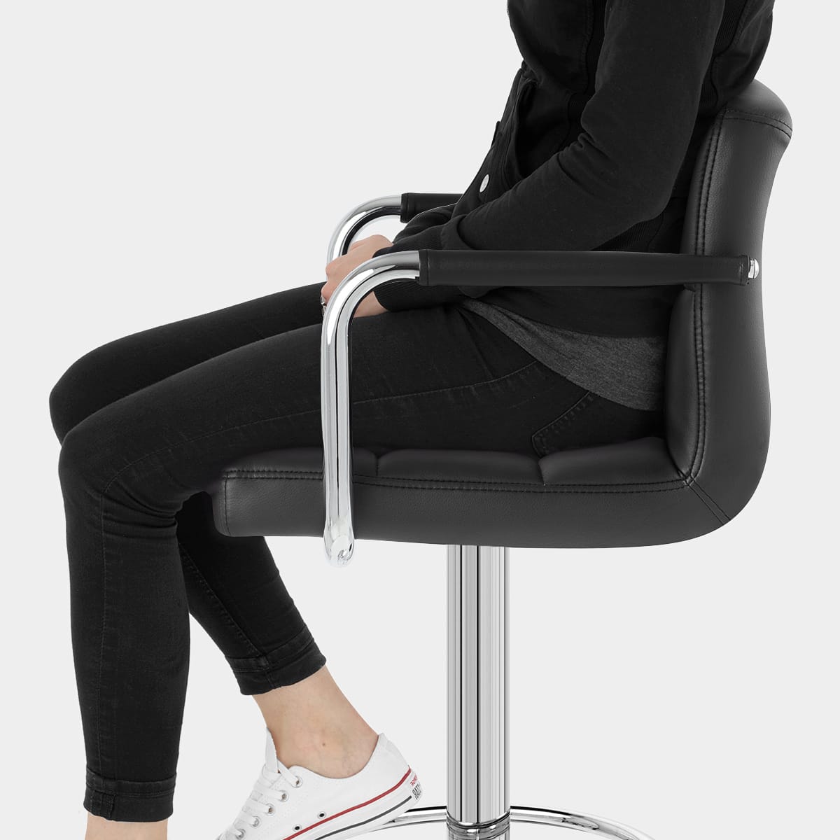 Maze Bar Stool Black Seat Image