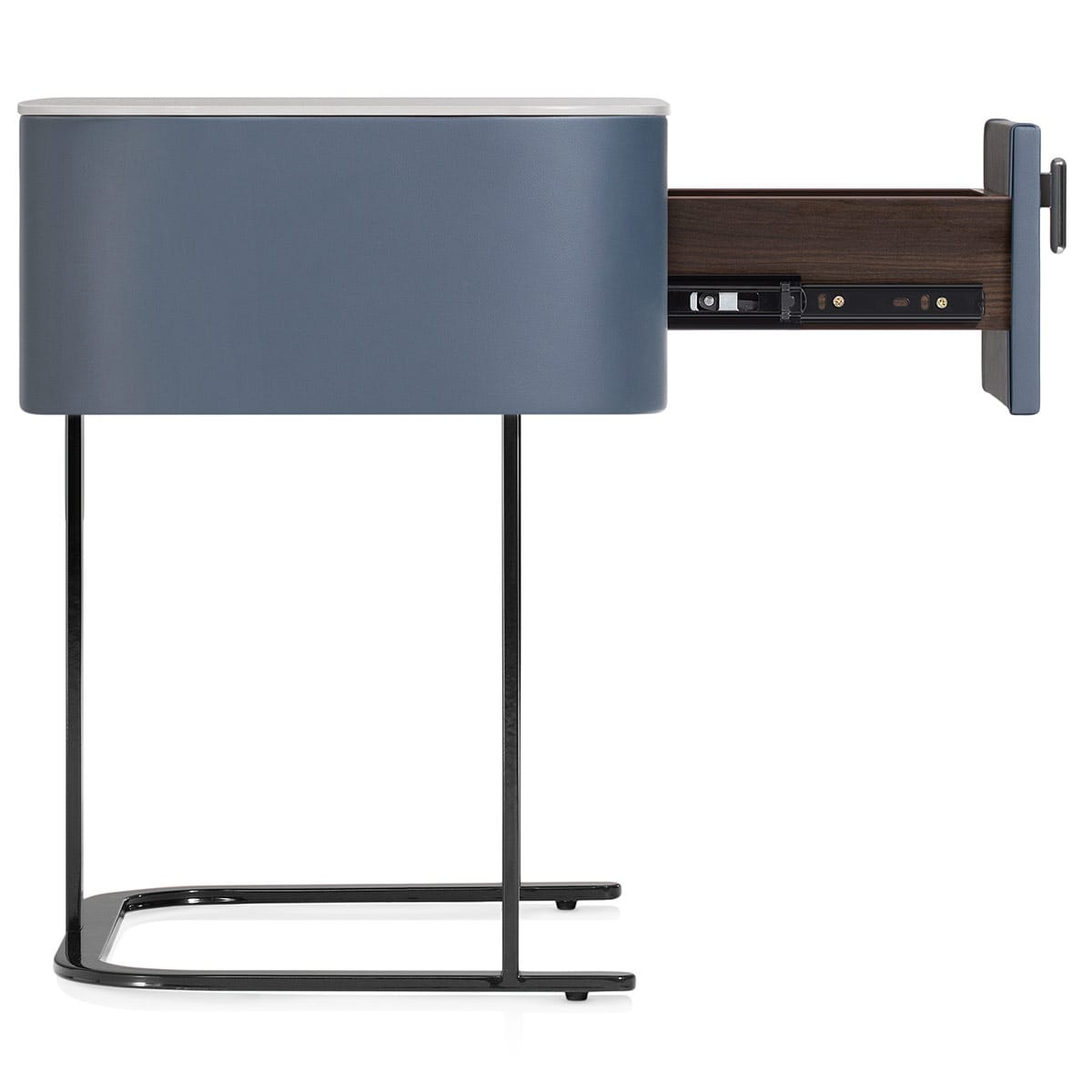 Melrose Bedside Table Navy Blue Frame Image