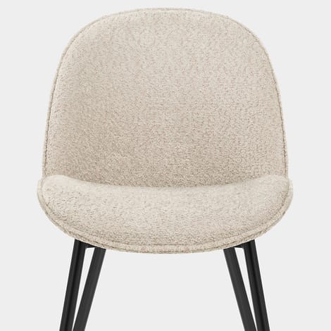 Mia Dining Chair Cream Fabric Seat Image