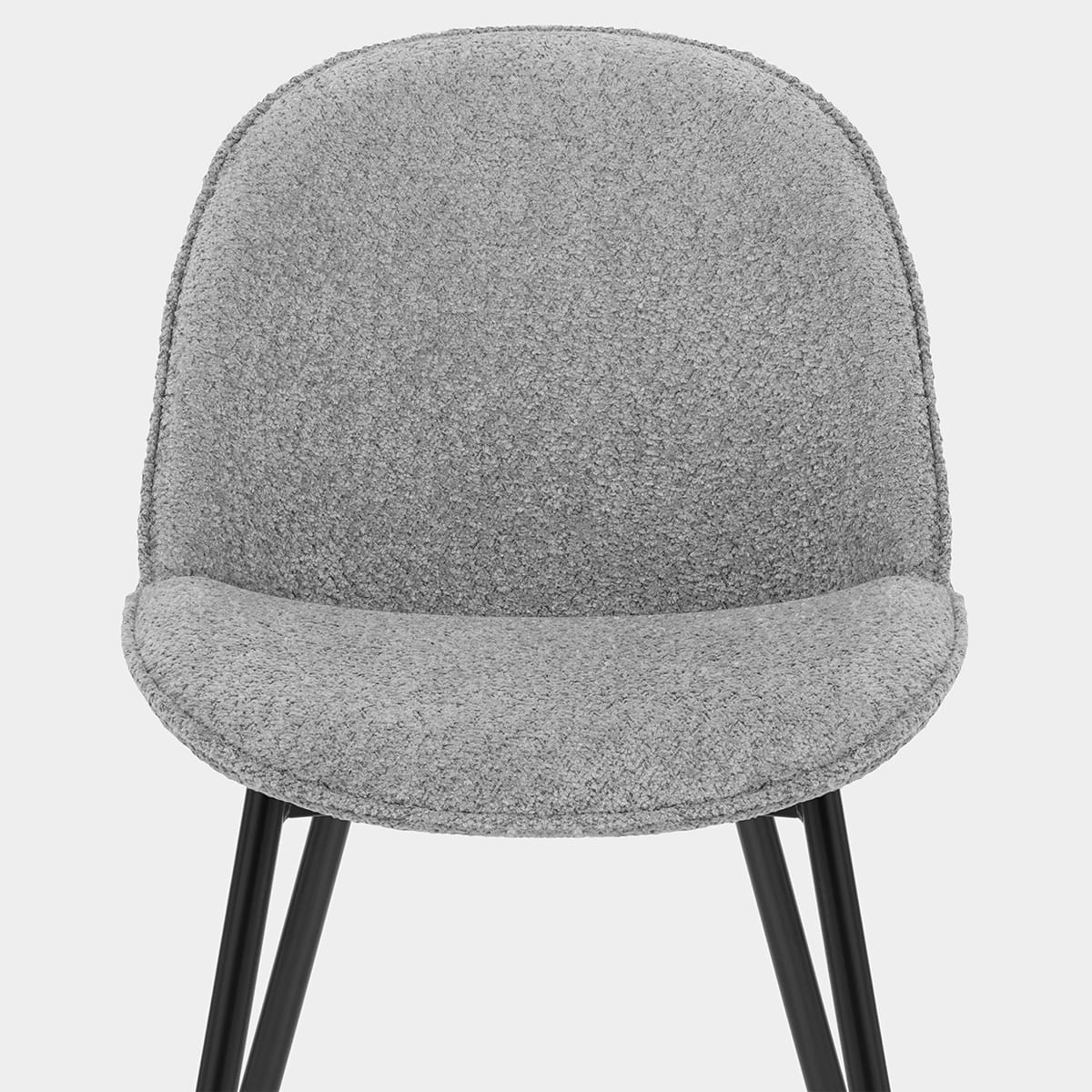 Mia Dining Chair Grey Fabric Seat Image