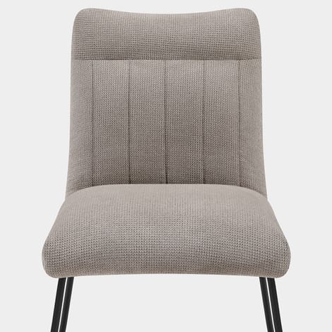 Milo Dining Chair Tweed Fabric Seat Image