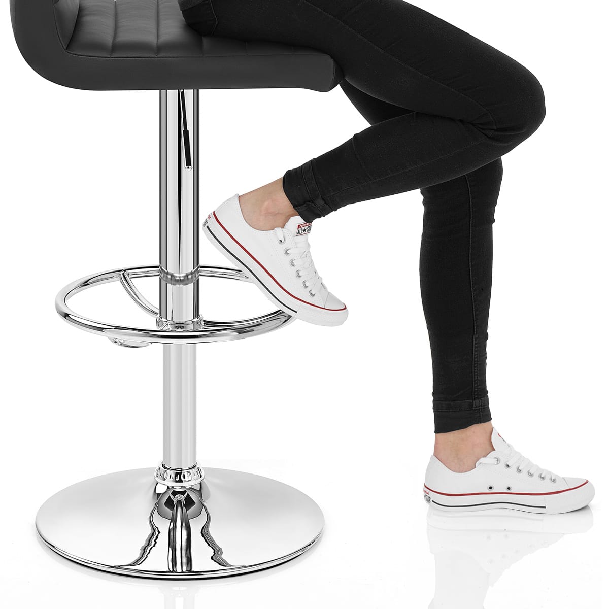 Mint Bar Stool Black Frame Image