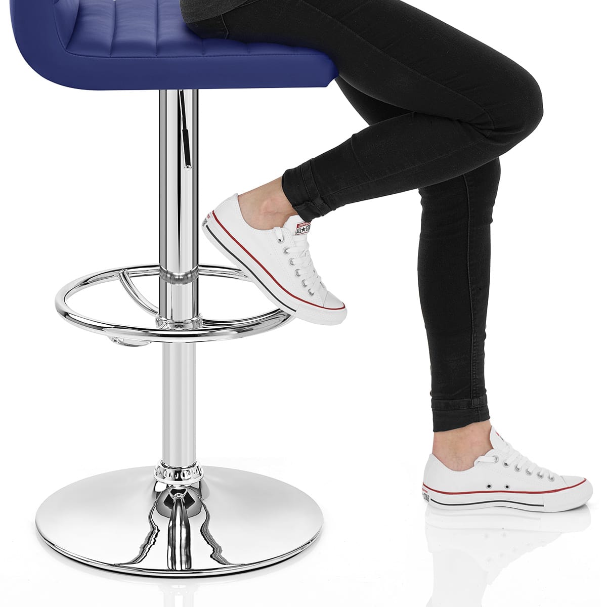 Mint Bar Stool Blue Frame Image