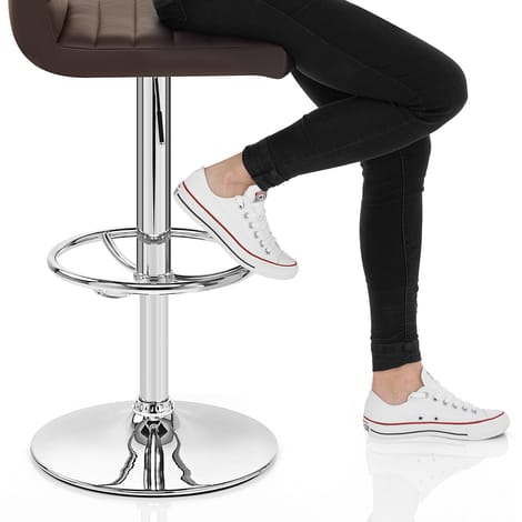 Mint Bar Stool Brown Frame Image