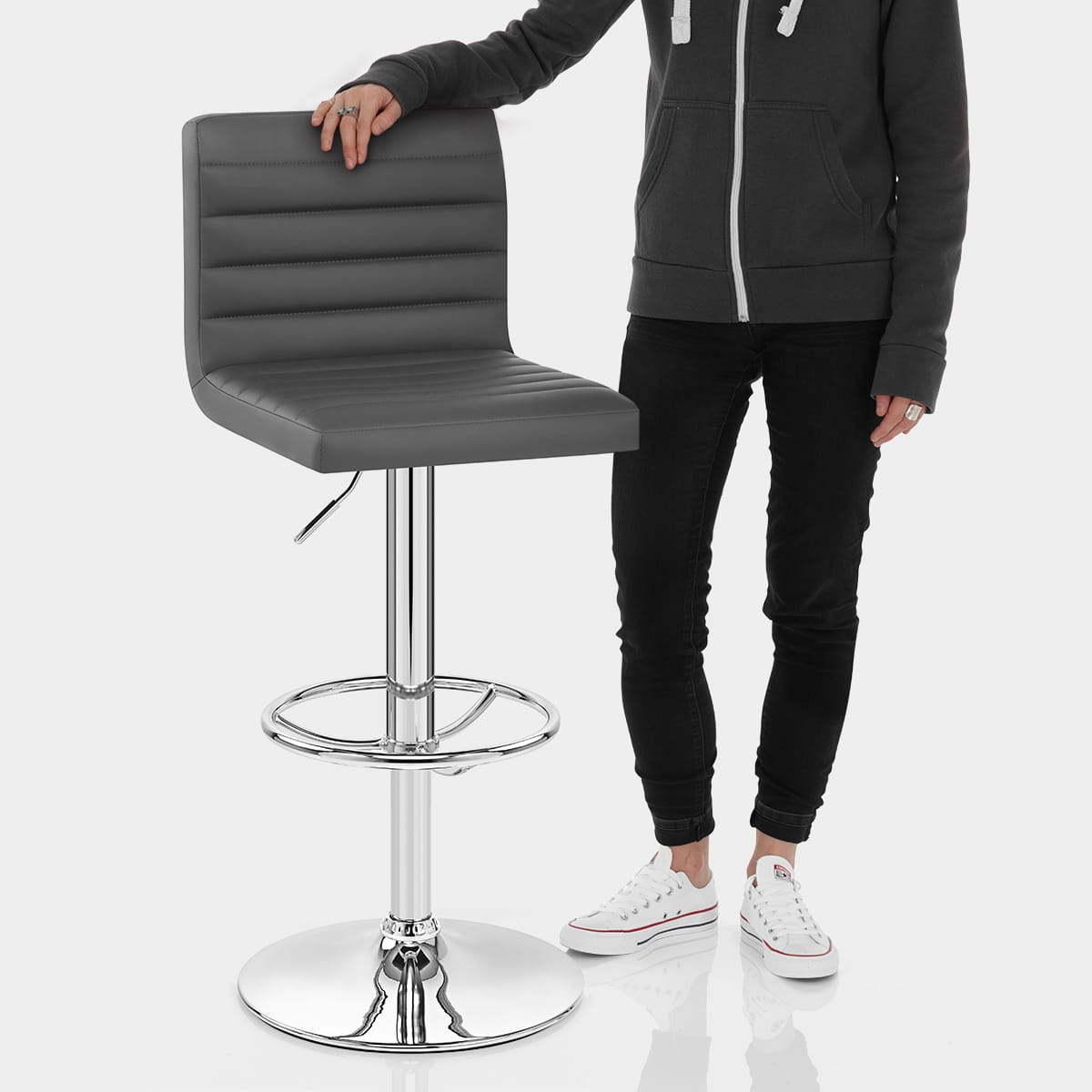 Mint Bar Stool Grey Features Image