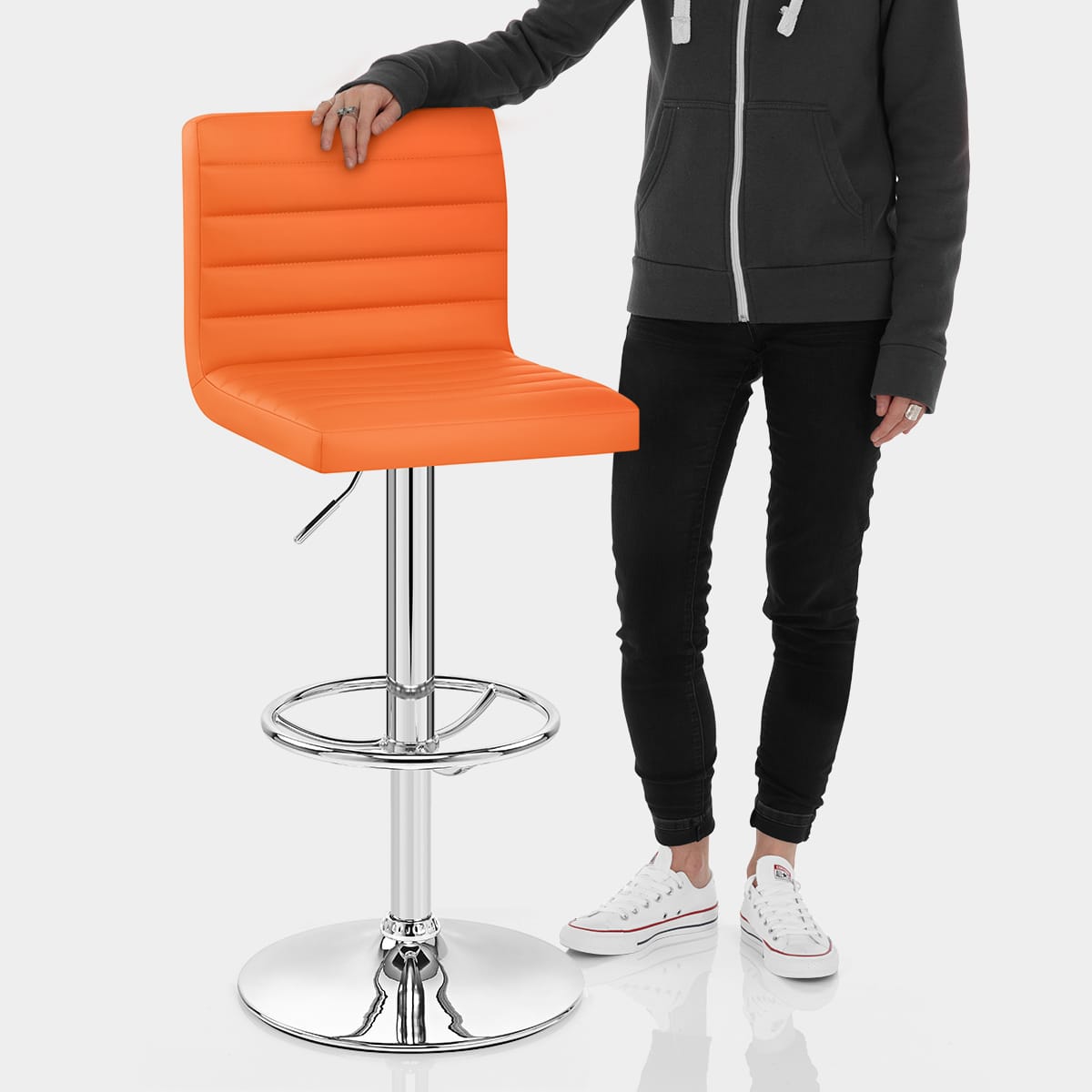 Mint Bar Stool Orange Features Image
